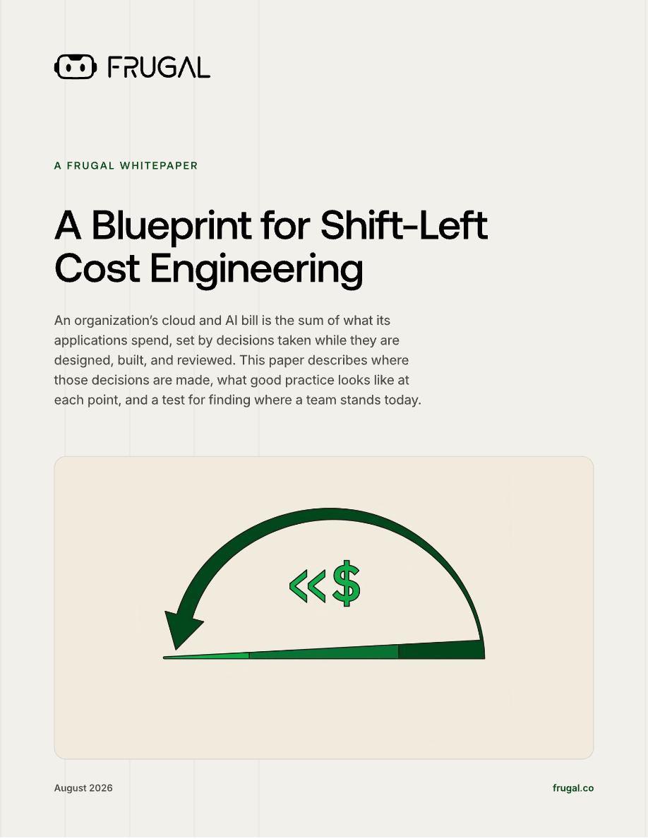Cover of the white paper A Blueprint for Shift-Left Cost Engineering